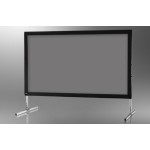 Projection screen on frame ceiling Mobile Expert 244 x 137 cm, projection by rear