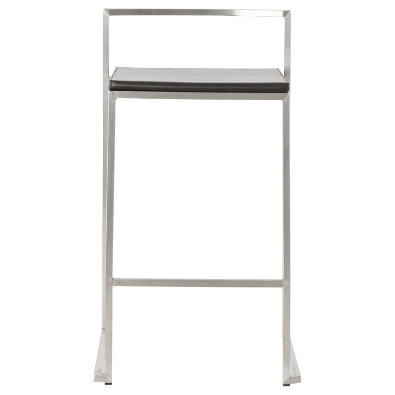Design stool LOIRET mid-height (black) - image 16090