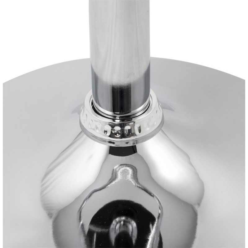 Tabouret MOSELLE rond design en ABS (polymère à haute résistance) et métal chromé (noir) - image 16118