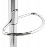 SARTHE Stool in ABS (high-strength polymer) and chrome metal (black)