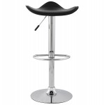 Bar stool round design ADOUR rotary and adjustable (black)