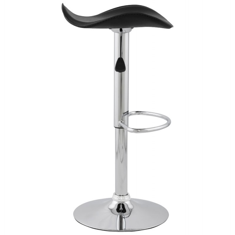 Bar stool round design ADOUR rotary and adjustable (black) - image 16408