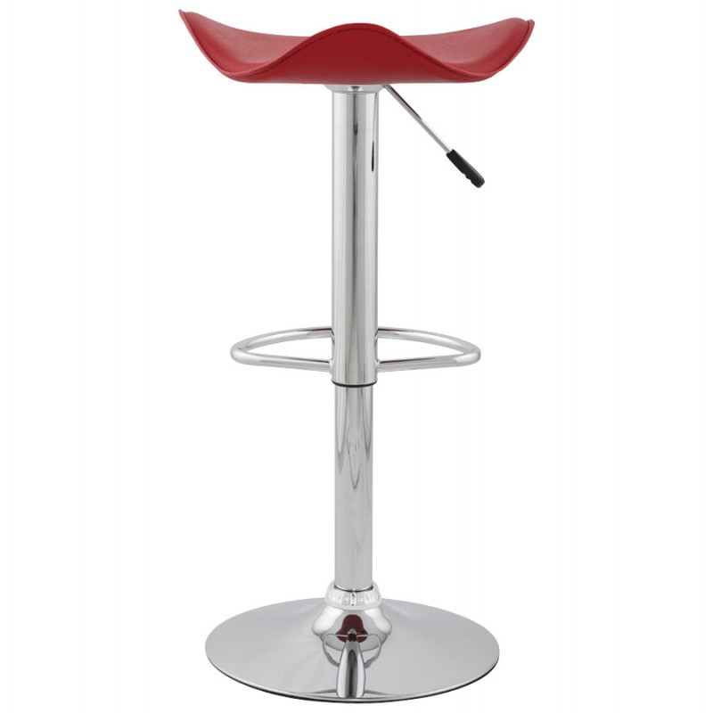 Bar stool round design rotary and adjustable ADOUR (red) - image 16422