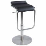 Design square stool rotating and adjustable LOUE (black)