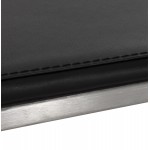 Tabouret de bar design carré DORDOE (noir)