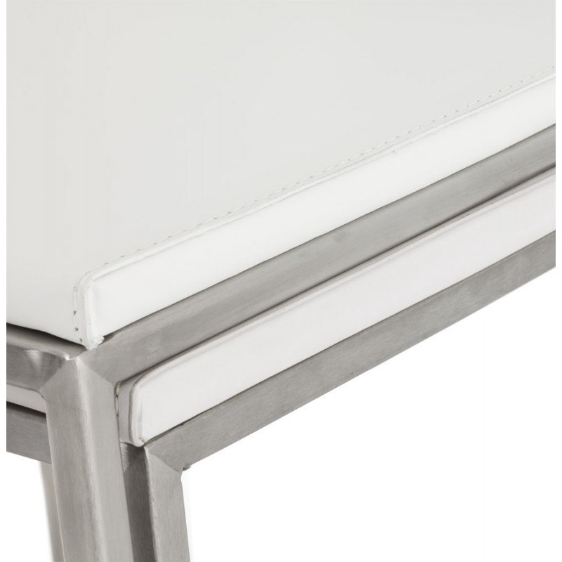 Tabouret de bar design carré DORDOE (blanc) - image 16644
