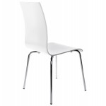 OUST Versatile Chair wood or derived and chrome metal (white)