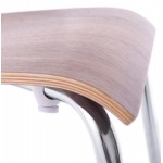 OUST Versatile Chair wood and chrome metal (Walnut)