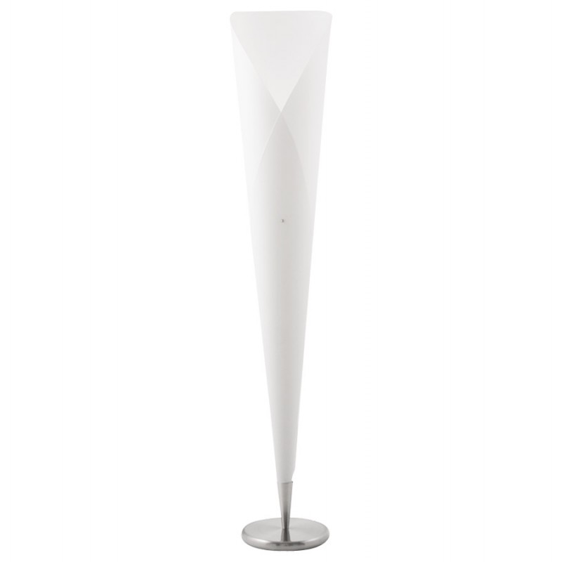 Lampe sur pied design STERNE en acier brossé (blanc) - image 17043