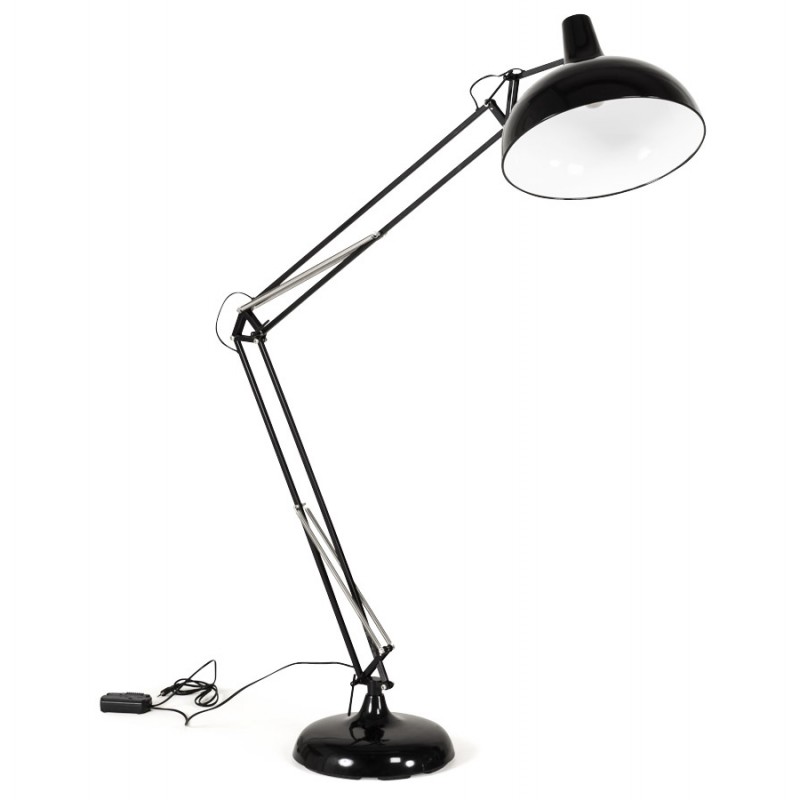 Design Metall Stehlampe ROLLIER (schwarz) - image 17137