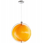 Lampada design sospensione MOINEAU in metallo (arancione)