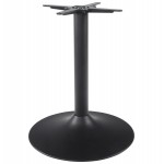 Pied de table WIND rond sans plateau en métal (60cmX60cmX75cm) (noir)