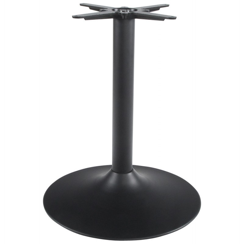 Pied de table WIND rond sans plateau en métal (60cmX60cmX75cm) (noir) - image 17625