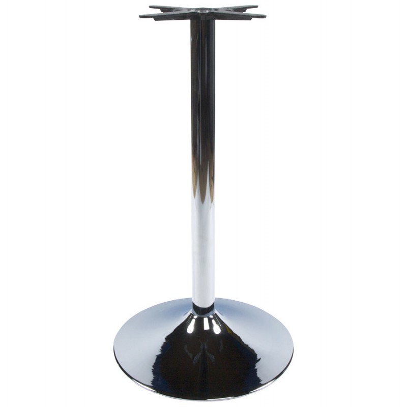 Pied de table WIND rond sans plateau en métal (60cmX60cmX110cm) (chromé) - image 17653