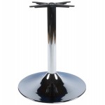 Pied de table WIND rond sans plateau en métal (60cmX60cmX75cm) (chromé)