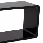 Tavolino legno (MDF) laccato RECTO (nero)