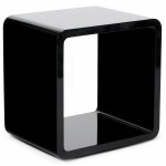 Uso polivalente Cubo de madera VERSO (MDF) lacado (negro)