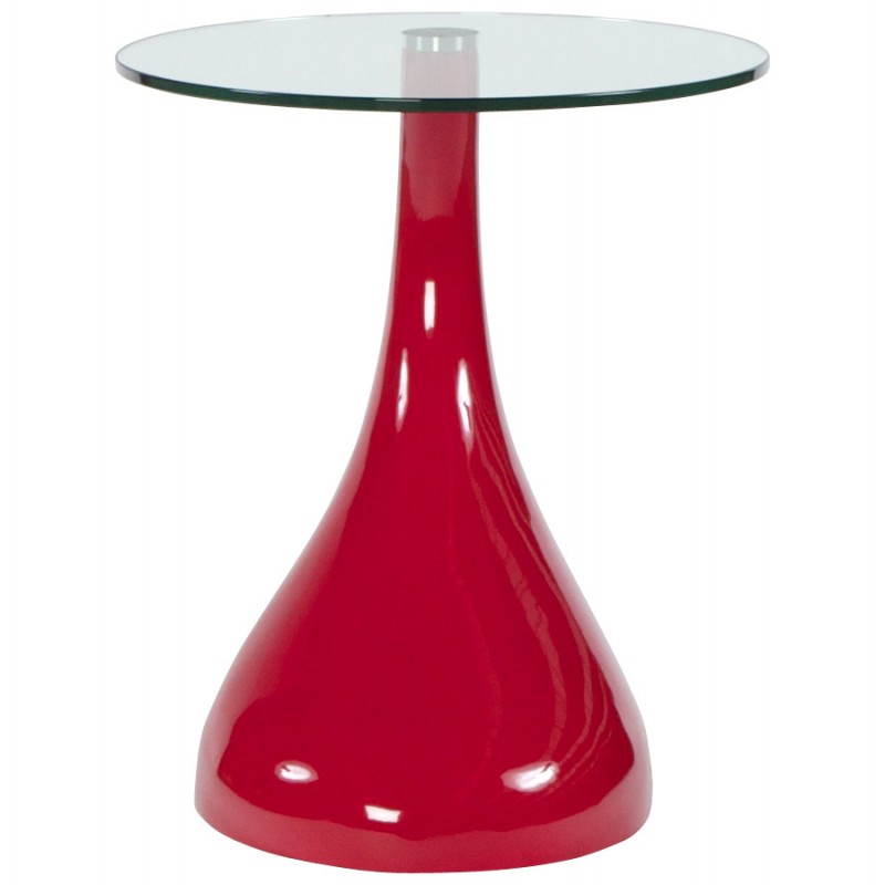 Consola o mesa lágrima TARN de fibra de vidrio templado (rojo) - image 17963