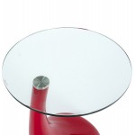 Consola o mesa lágrima TARN de fibra de vidrio templado (rojo) 