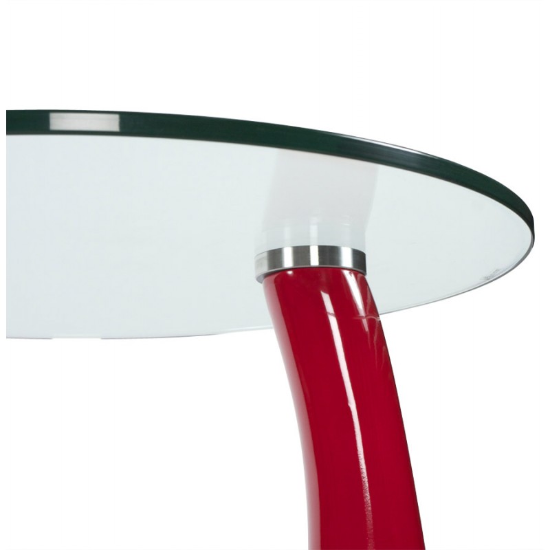 Consola o mesa lágrima TARN de fibra de vidrio templado (rojo) - image 17967