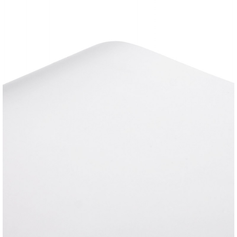 Taburete bajo de madera MEUSE pintado (blanco) - image 18064