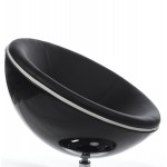 Design rotating armchair GAROE in polyurethane (black)