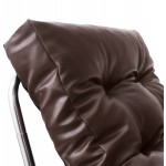 Sillón lounge diseño ISERE en poliuretano (marrón)