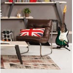 Design lounge Sessel ISERE polyurethan (braun)