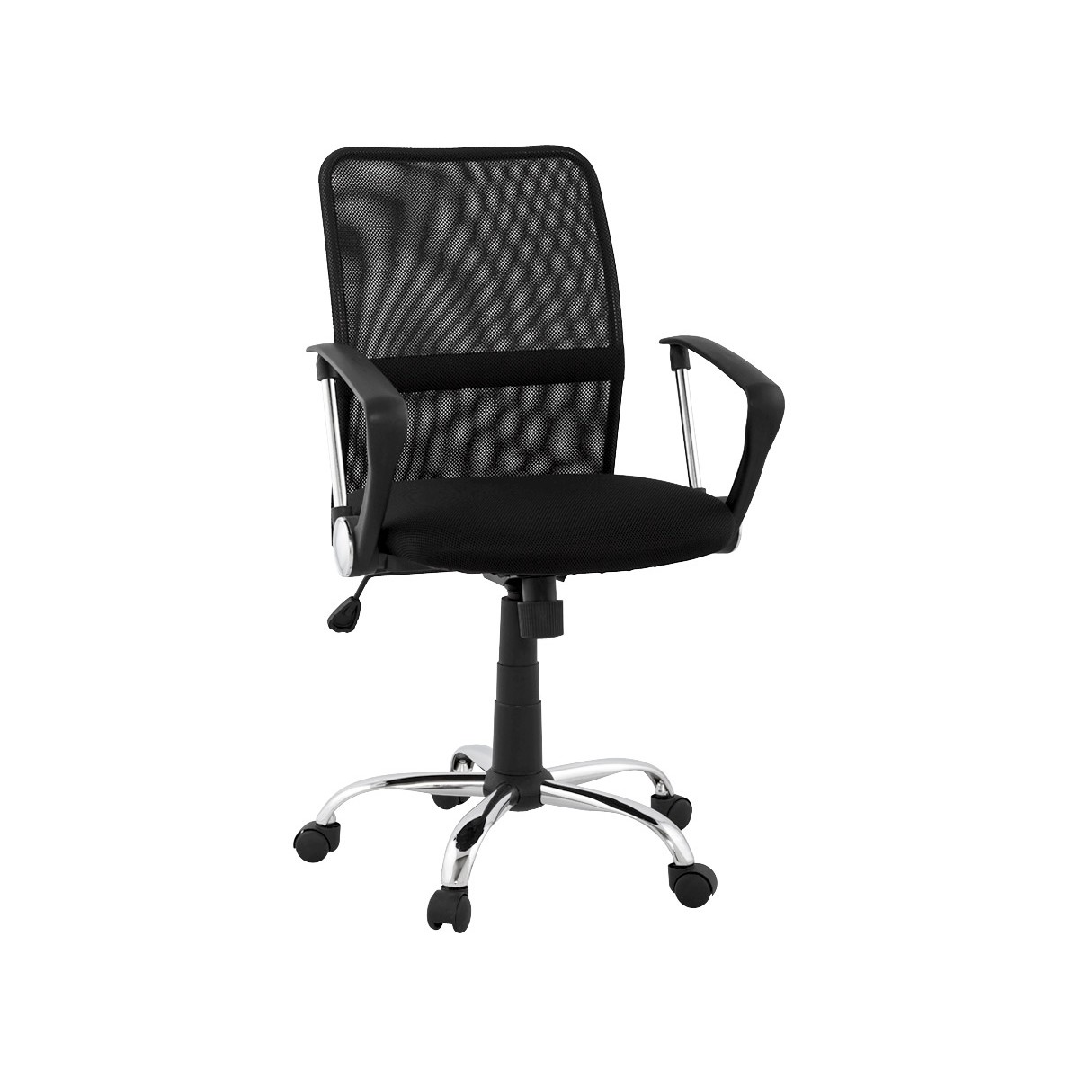 Fauteuil de bureau scandinave NORDY (Blanc, naturel) - Fauteuils et chaises  de bureau