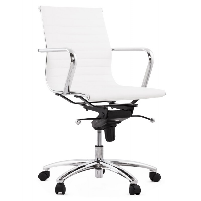 COURIS rotary office armchair in polyurethane (white) - image 18527