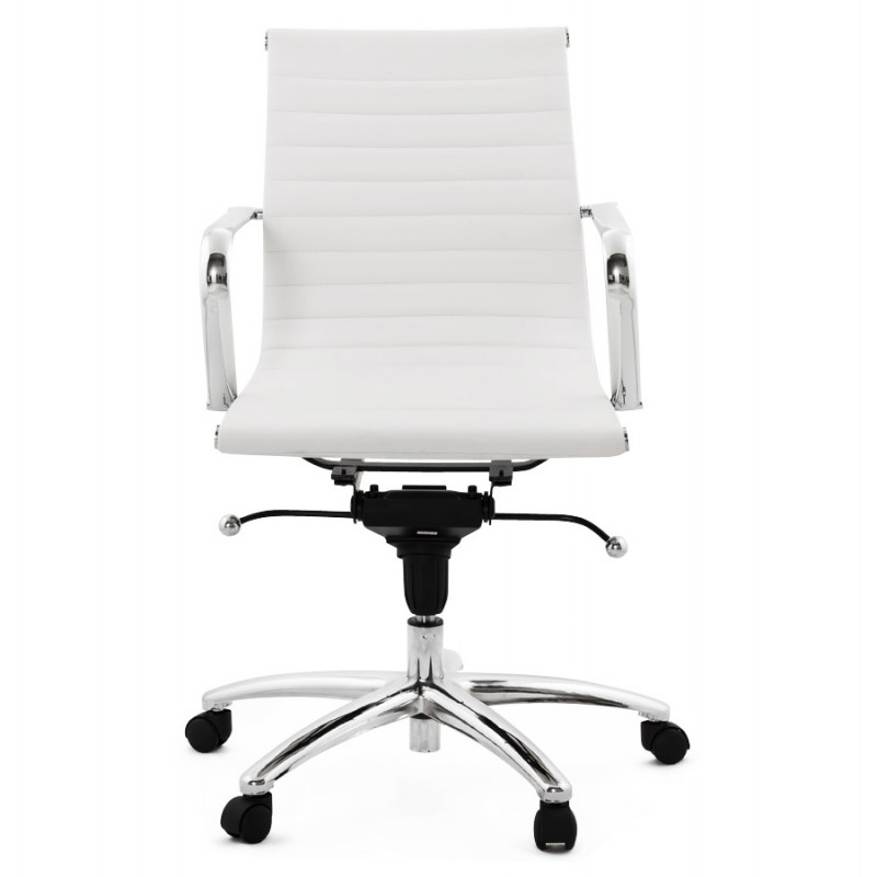 COURIS rotary office armchair in polyurethane (white) - image 18528