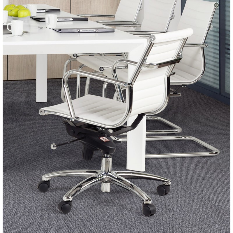 COURIS rotary office armchair in polyurethane (white) - image 18545