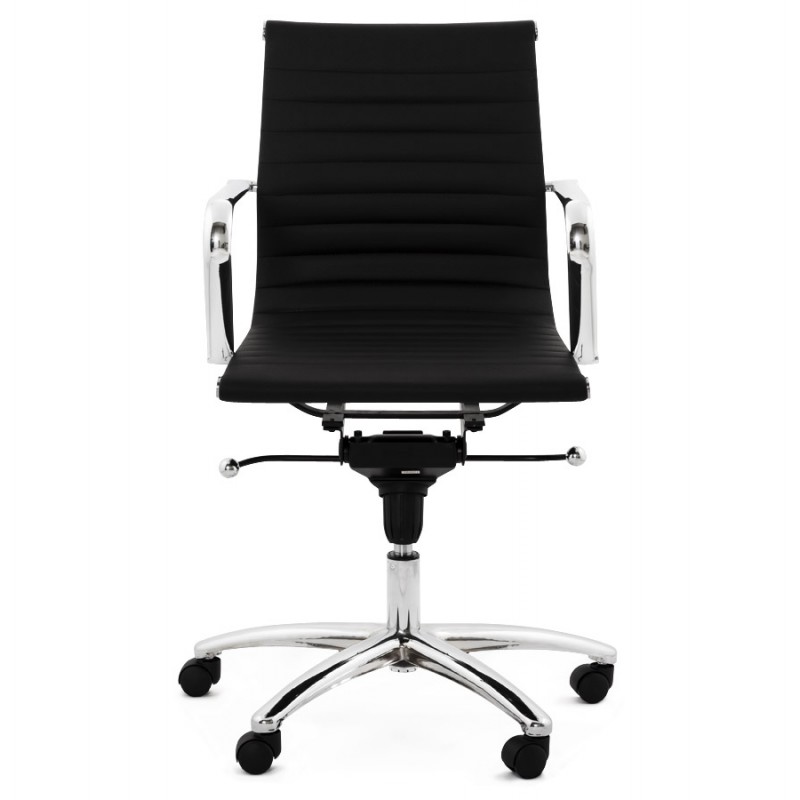 COURIS rotary office armchair in polyurethane (black) - image 18547