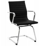 Office armchair COUROL in polyurethane (black) 