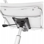 CHIPIE rotary office armchair in polyurethane (white)