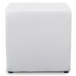 Pouffe square CAILLE in polyurethane (white)