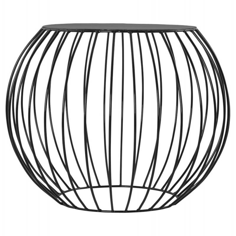 Mesa de centro de diseño de ANITA en metal pintado (negro) - image 20180