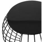 Table basse design ANITA en métal peint (noir)