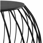 ANITA design tavolino in metallo verniciato (nero)