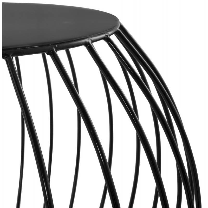Mesa de centro de diseño de ANITA en metal pintado (negro) - image 20184
