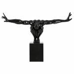 Statuette forme athlète ROMEO en fibre de verre (noir)