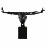 Statuette Form Athlet ROMEO Glasfaser (schwarz)