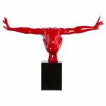 Statuette Form Athlet ROMEO Glasfaser (rot)