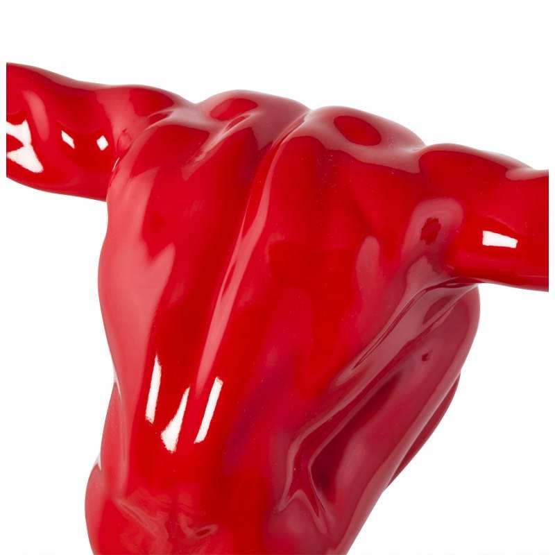 Statuette forme athlète ROMEO en fibre de verre (rouge) - image 20246