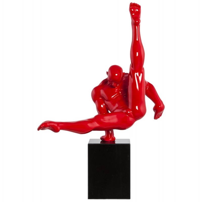 Statuette forme sportif TROPHEE en fibre de verre (rouge) - image 20269