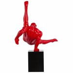 Sport a forma di statuetta TROPHEE in fibra di vetro (rosso)