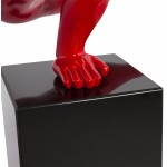 Statuette-shaped sports TROPHEE fiberglass (red)