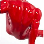 Statuette forme sportif TROPHEE en fibre de verre (rouge)