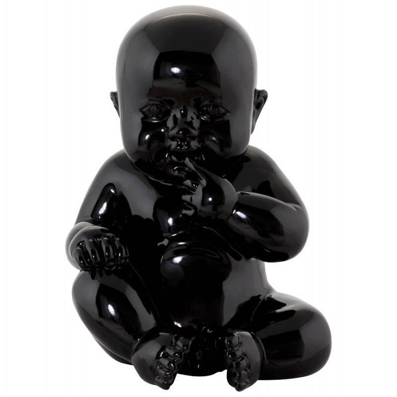 Statuette Form Baby KISSOUS Glasfaser (schwarz) - image 20293