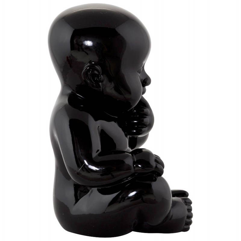 Statuette forme bébé KISSOUS en fibre de verre (noir) - image 20294